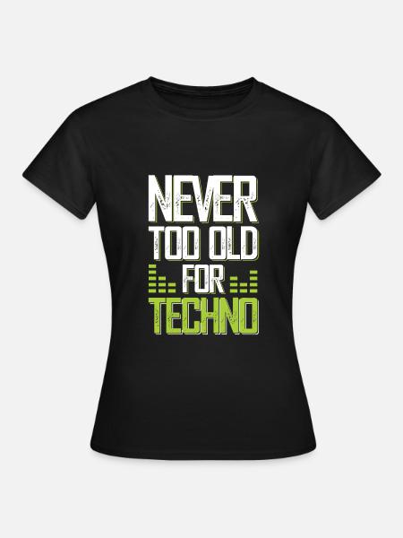 techno music - Frauen T-Shirt - Schwarz