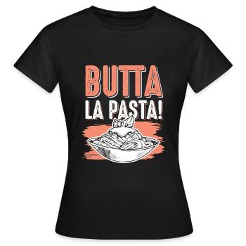 Spaghetti aux pâtes - T-shirt Femme - noir - Devant - AI Model Female 172 dark (172cm)