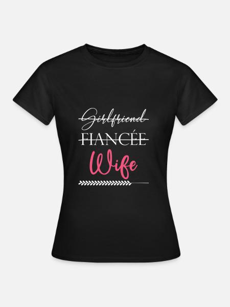 ehefrau paare liebe - Frauen T-Shirt - Schwarz