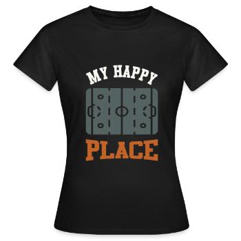 ice hockey feld - Frauen T-Shirt - Schwarz - Vorne - AI Model Female 172 dark (172cm)