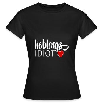 Idiot préféré - T-shirt Femme - noir - Devant - AI Model Female 172 dark (172cm)