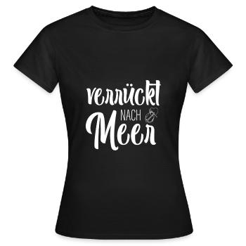 Fou de la mer - T-shirt Femme - noir - Devant - AI Model Female 172 dark (172cm)