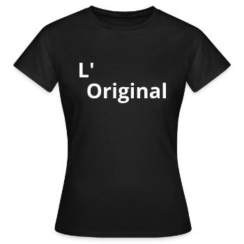 L' Original - Original - T-shirt Femme - noir - Devant - AI Model Female 172 dark (172cm)
