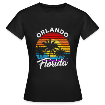 Orlando Florida - Frauen T-Shirt - Schwarz - Vorne - AI Model Female 172 dark (172cm)