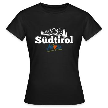 Tyrol du Sud - T-shirt Femme - noir - Devant - AI Model Female 172 dark (172cm)