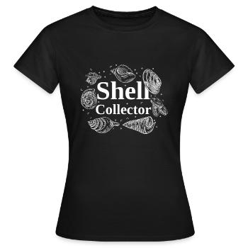 Collecteur de coquilles et de coquilles d’escargots - T-shirt Femme - noir - Devant - AI Model Female 172 dark (172cm)