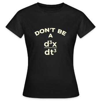 Drôle de prof de maths - T-shirt Femme - noir - Devant - AI Model Female 172 dark (172cm)