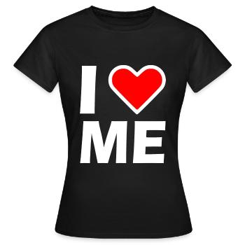 I love me - Frauen T-Shirt - Schwarz - Vorne - AI Model Female 172 dark (172cm)
