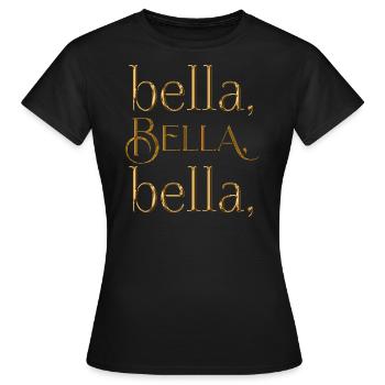Bella - Frauen T-Shirt - Schwarz - Vorne - AI Model Female 172 dark (172cm)