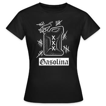4DD25BDA B783 4CE9 BA94 ADFFAA6B4066 - Frauen T-Shirt - Schwarz - Vorne - AI Model Female 172 dark (172cm)