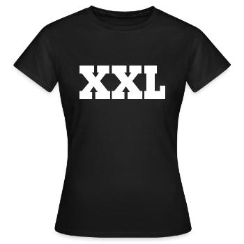 XXL - Frauen T-Shirt - Schwarz - Vorne - AI Model Female 172 dark (172cm)