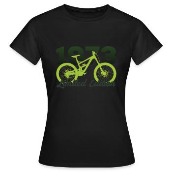 1973 Édition limitée VTT Bike Bike Bike - T-shirt Femme - noir - Devant - AI Model Female 172 dark (172cm)