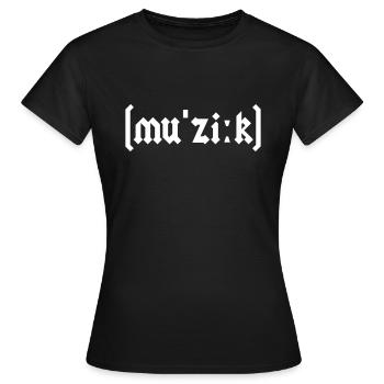 Heavy Metal Musik - Frauen T-Shirt - Schwarz - Vorne - AI Model Female 172 dark (172cm)
