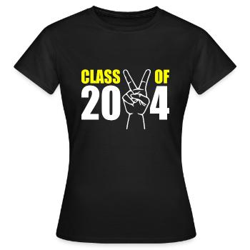 Class of 2024 - Women's T-Shirt - black - Front - AI Model Female 172 dark (172cm)