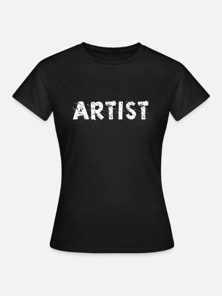 Artist Shirt - Dame-T-shirt - sort