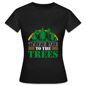 ARBRES - T-shirt Femme - noir - Devant - AI Model Female 172 dark (172cm)