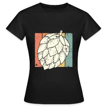 Beer Hops - Women's T-Shirt - black - Front - AI Model Female 172 dark (172cm)