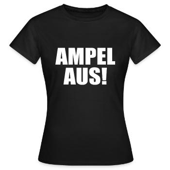 Ampel aus - Frauen T-Shirt - Schwarz - Vorne - AI Model Female 172 dark (172cm)