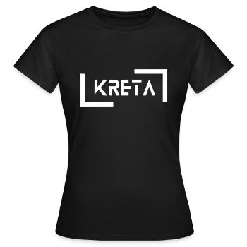 Crète - T-shirt Femme - noir - Devant - AI Model Female 172 dark (172cm)