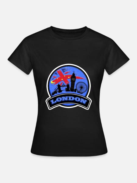 London - T-shirt Femme - noir