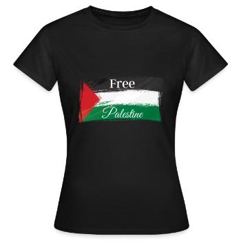 Free Palestine Palestine Peace Freedom - Women's T-Shirt - black - Front - AI Model Female 172 dark (172cm)