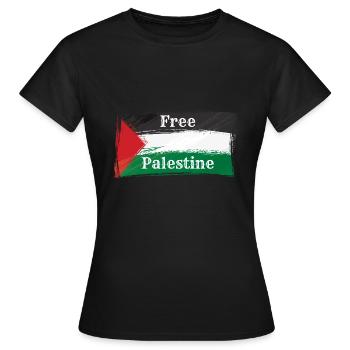 Free Palestine Palestine Paix Liberté - T-shirt Femme - noir - Devant - AI Model Female 172 dark (172cm)
