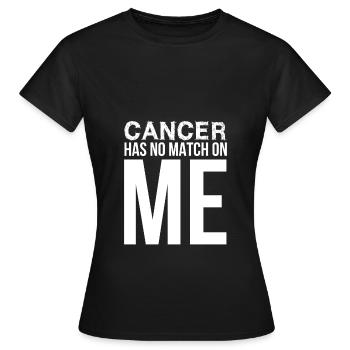 CANCER Krebs Lustig Geschenkidee Krebs Stinkt - Frauen T-Shirt - Schwarz - Vorne - AI Model Female 172 dark (172cm)