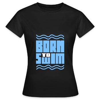 nager - T-shirt Femme - noir - Devant - AI Model Female 172 dark (172cm)