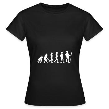 Pfadfinder Evolution - Frauen T-Shirt - Schwarz - Vorne - AI Model Female 172 dark (172cm)
