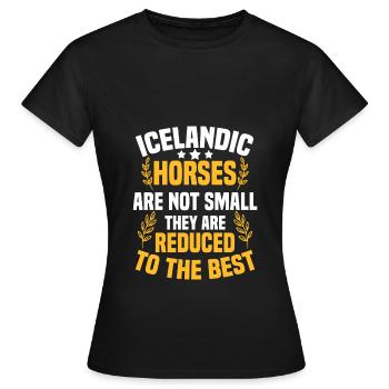 Cheval islandais - T-shirt Femme - noir - Devant - AI Model Female 172 dark (172cm)
