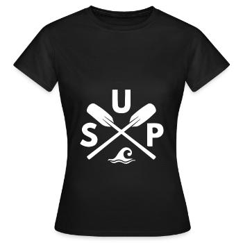SOUPER - T-shirt Femme - noir - Devant - AI Model Female 172 dark (172cm)