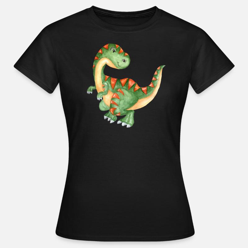 dinosauro - Maglietta da donna - nero