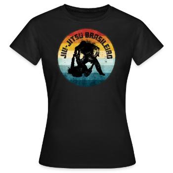 BJJ Brazilian Jiu Jitsu - Frauen T-Shirt - Schwarz - Vorne - AI Model Female 172 dark (172cm)