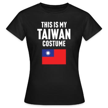 C’est mon costume de Taïwan - T-shirt Femme - noir - Devant - AI Model Female 172 dark (172cm)