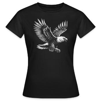 Aigle volant - T-shirt Femme - noir - Devant - AI Model Female 172 dark (172cm)