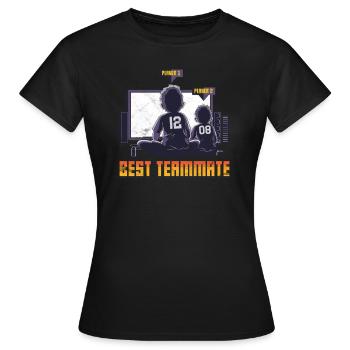 Tshirt Big Brother Zocker - T-shirt Femme - noir - Devant - AI Model Female 172 dark (172cm)