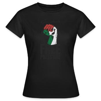 Free Palestine Movement - Frauen T-Shirt - Schwarz - Vorne - AI Model Female 172 dark (172cm)