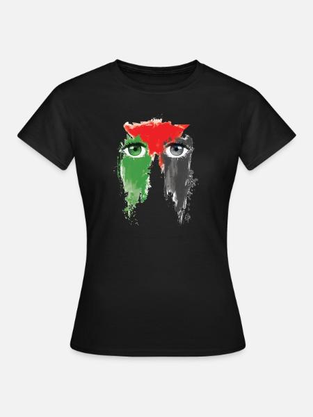 Free Palestine Freedom - Frauen T-Shirt - Schwarz