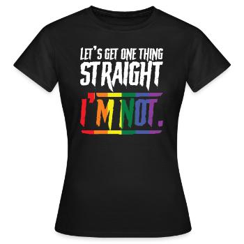 Trans Pride Shirt Transgender - T-shirt Femme - noir - Devant - AI Model Female 172 dark (172cm)
