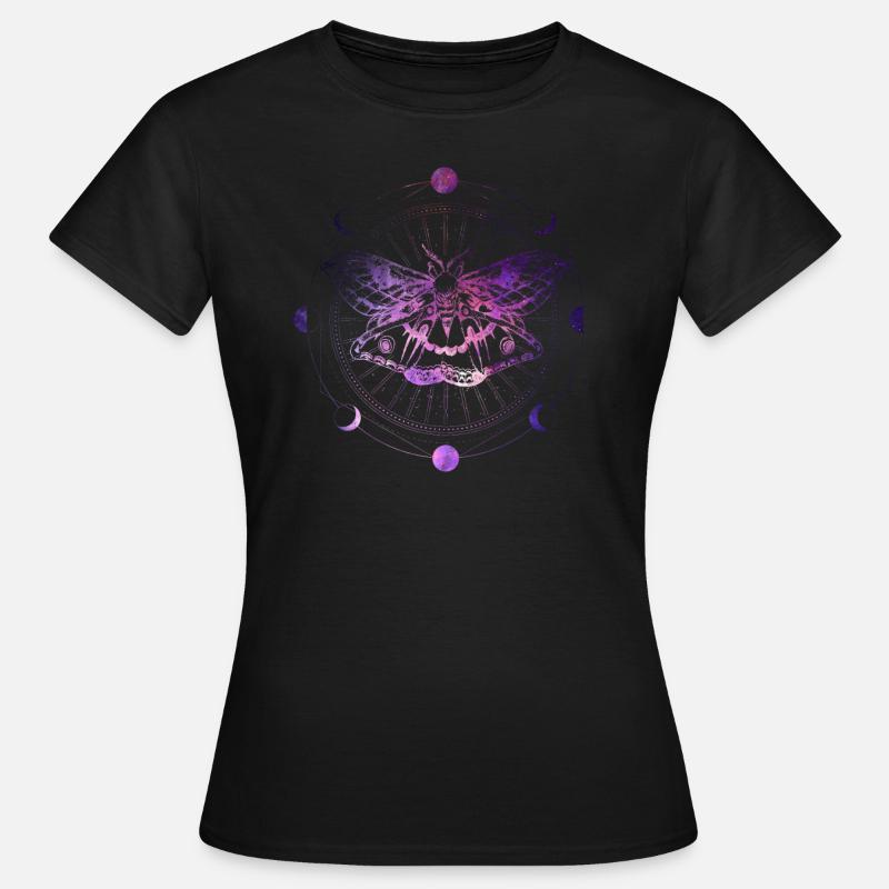 Tarot card reading moth - Women's T-Shirt - black