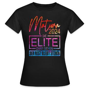 Matura 2024 - Frauen T-Shirt - Schwarz - Vorne - AI Model Female 172 dark (172cm)