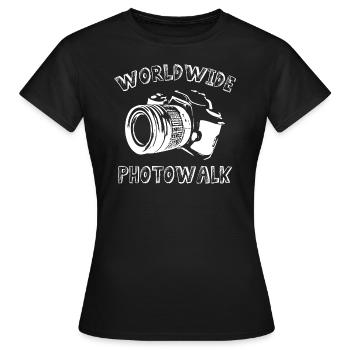 Worldwide Photowalk Projects - Frauen T-Shirt - Schwarz - Vorne - AI Model Female 172 dark (172cm)