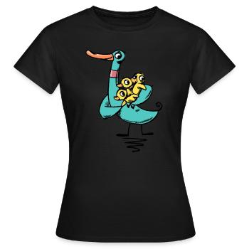 Mamma - Frauen T-Shirt - Schwarz - Vorne - AI Model Female 172 dark (172cm)