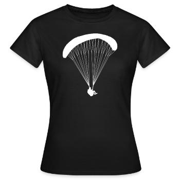 Gleitschirm - Frauen T-Shirt - Schwarz - Vorne - AI Model Female 172 dark (172cm)