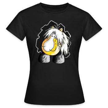 Haflinger - Hafi - Pferd - Frauen T-Shirt - Schwarz - Vorne - AI Model Female 172 dark (172cm)