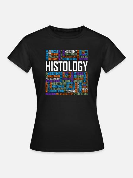 Histologische Wörter - Frauen T-Shirt - Schwarz