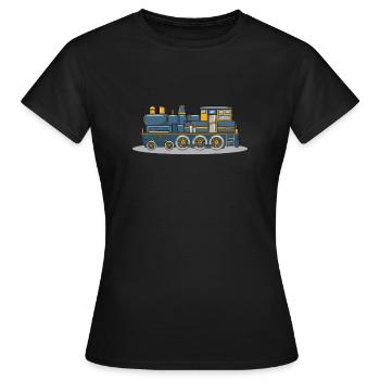 Train Wagon - Women's T-Shirt - black - Front - AI Model Female 172 dark (172cm)