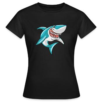 Hai - Frauen T-Shirt - Schwarz - Vorne - AI Model Female 172 dark (172cm)