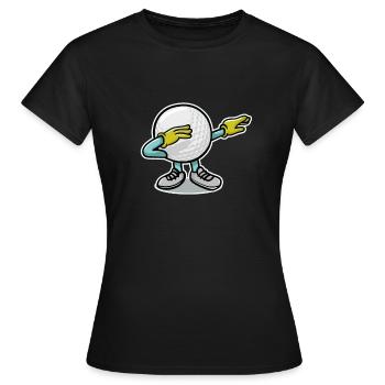 Betupfen des Golfballs - Frauen T-Shirt - Schwarz - Vorne - AI Model Female 172 dark (172cm)