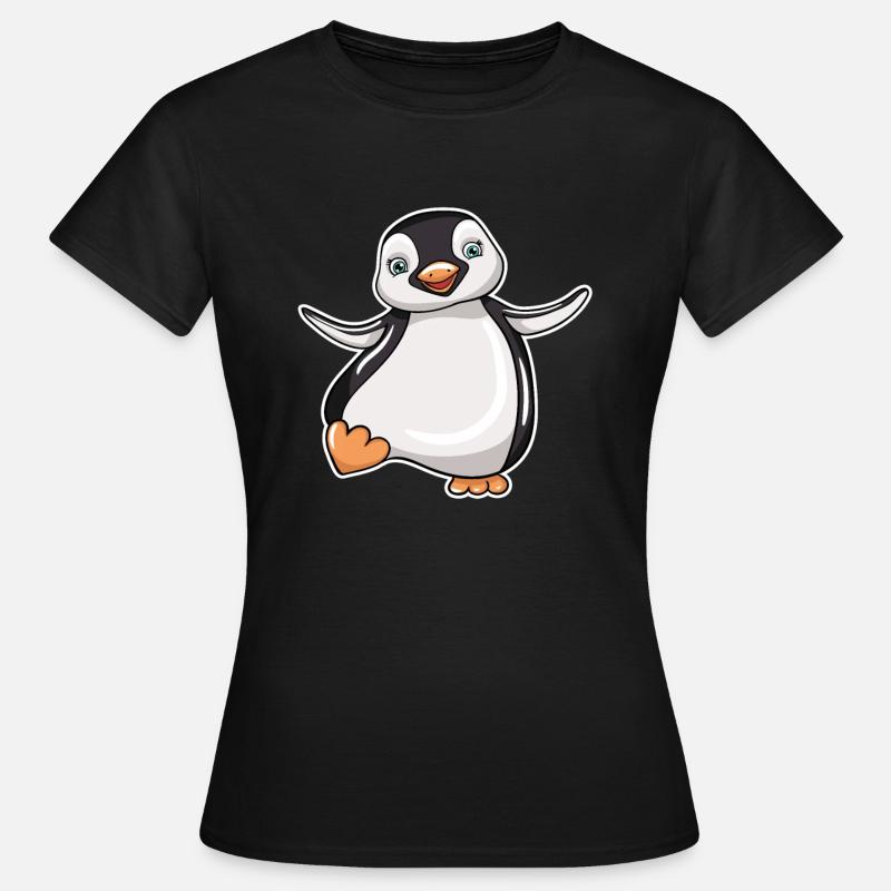 Pinguin - Frauen T-Shirt - Schwarz